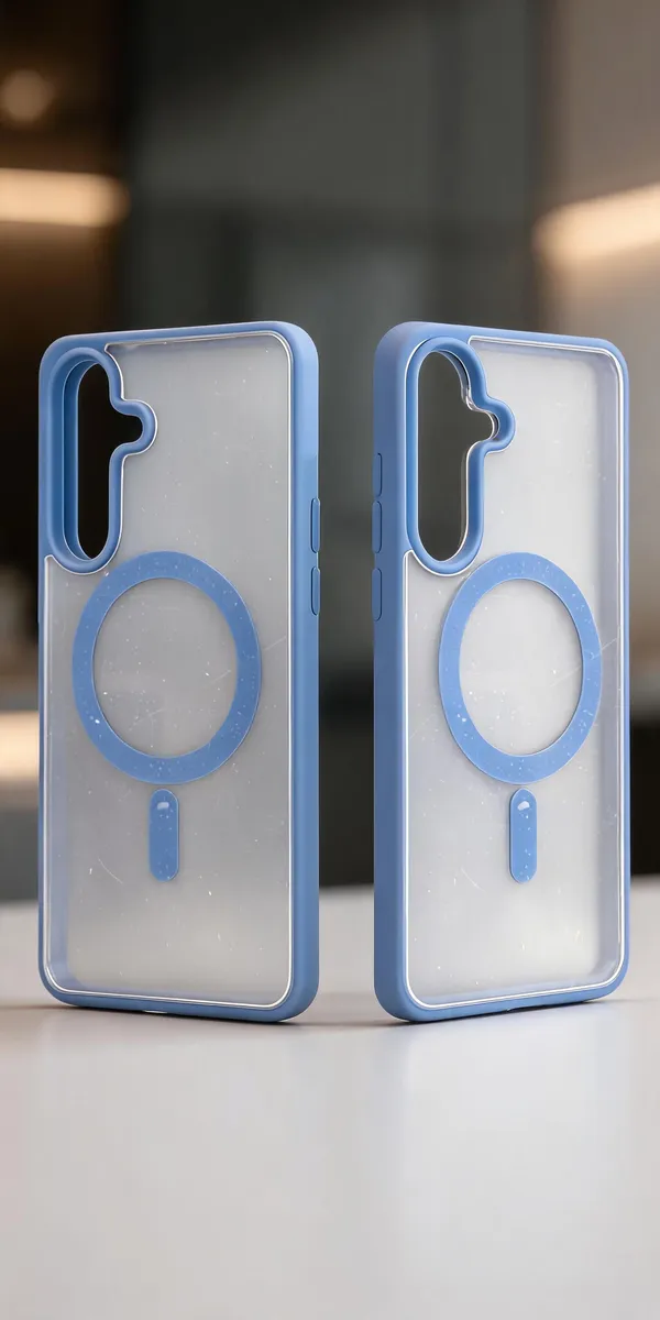 Blue_,Black,Natural_Titanium__Magnetic_Ring_Acrylic_Phone_Case_For_Samsung_S25_Fe_-_Pack_of_2