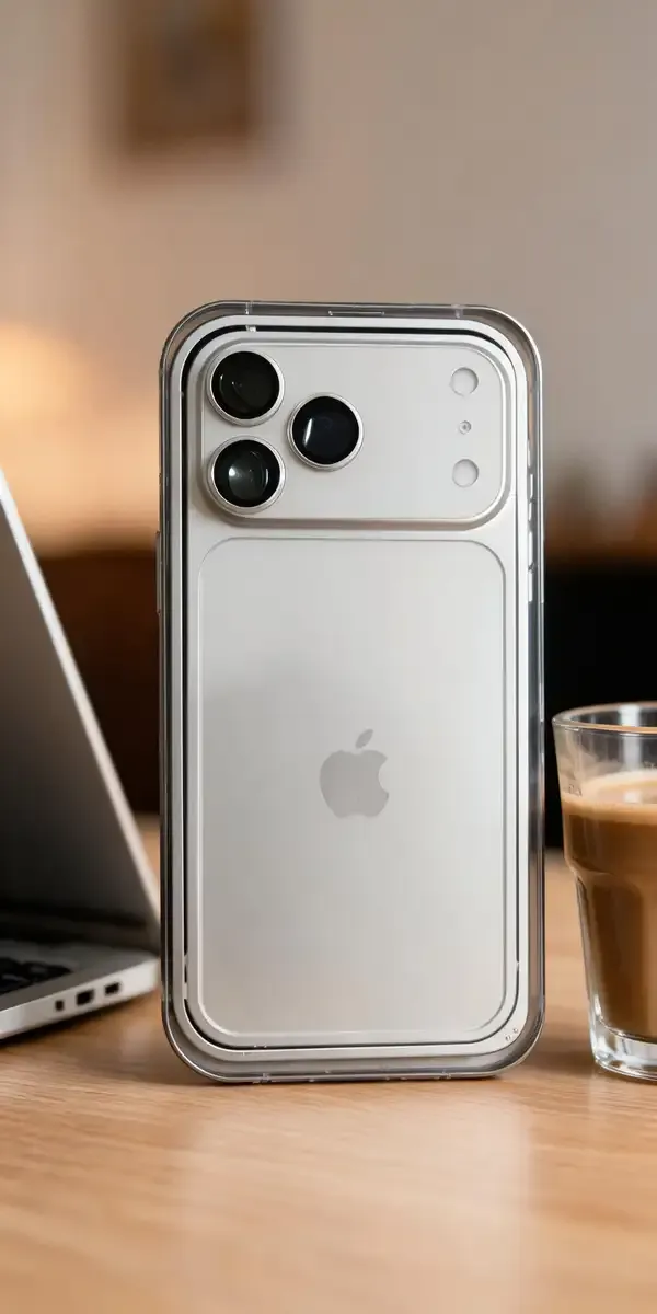 Sia_Grey_Metal_Frame_Camera_Cutout_Back_Cover_For_Iphone_16_Pro_Max_Convert_to_17_pro_/17_Pro_Max_Style_Premium__Converter_Cover_Max_(Silver)
