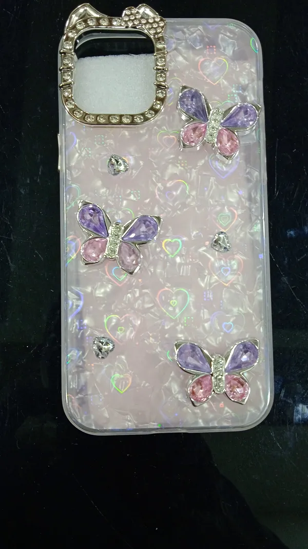 Pink_Clear_Iridescent_Butterfly_Decorative_Phone_Case_Iphone_16