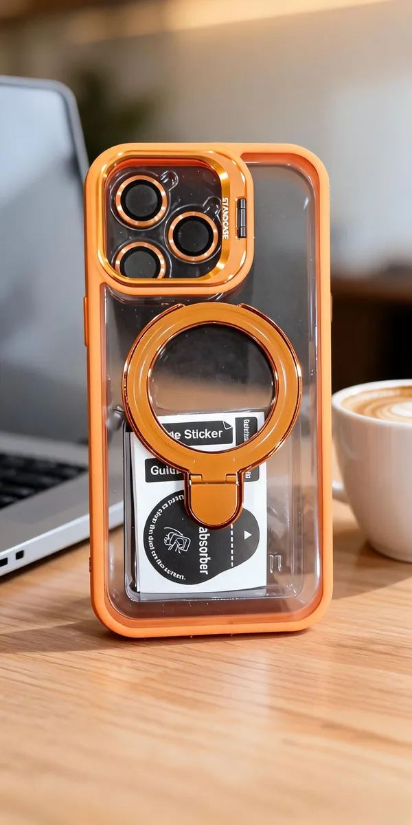 Orange_Transparent_Acrylic_Phone_Case_For_Iphone_14_Pro_Max_|Convert_to_17_pro_/17_Pro_Max_Style_Premium__Converter_Cover_Max_(Orange)