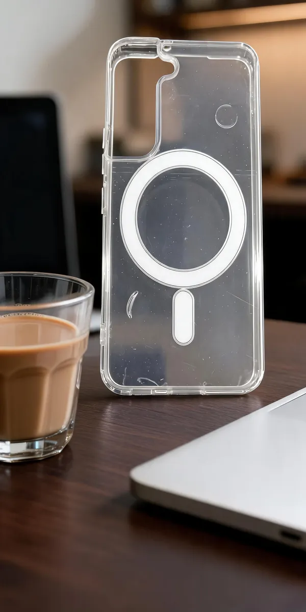 Transparent_Magnetic_Ring_Phone_Case_For_Samsung_S22