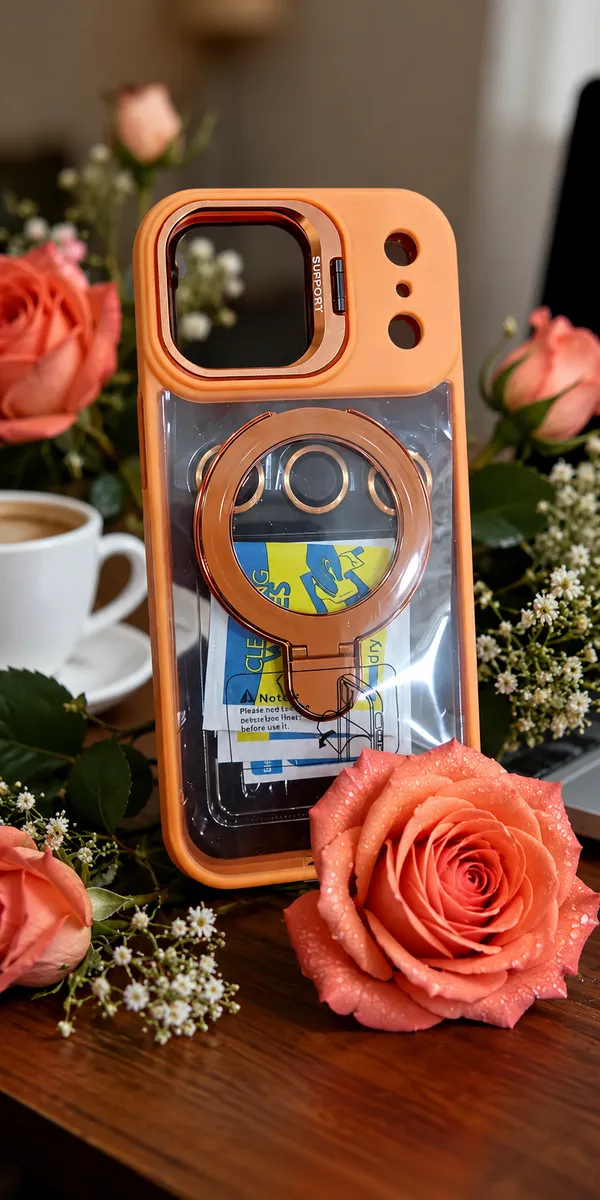 Sia_Orange_Transparent_Ring_Holder_Acrylic_Case_For_Iphone_17_Pro_Max