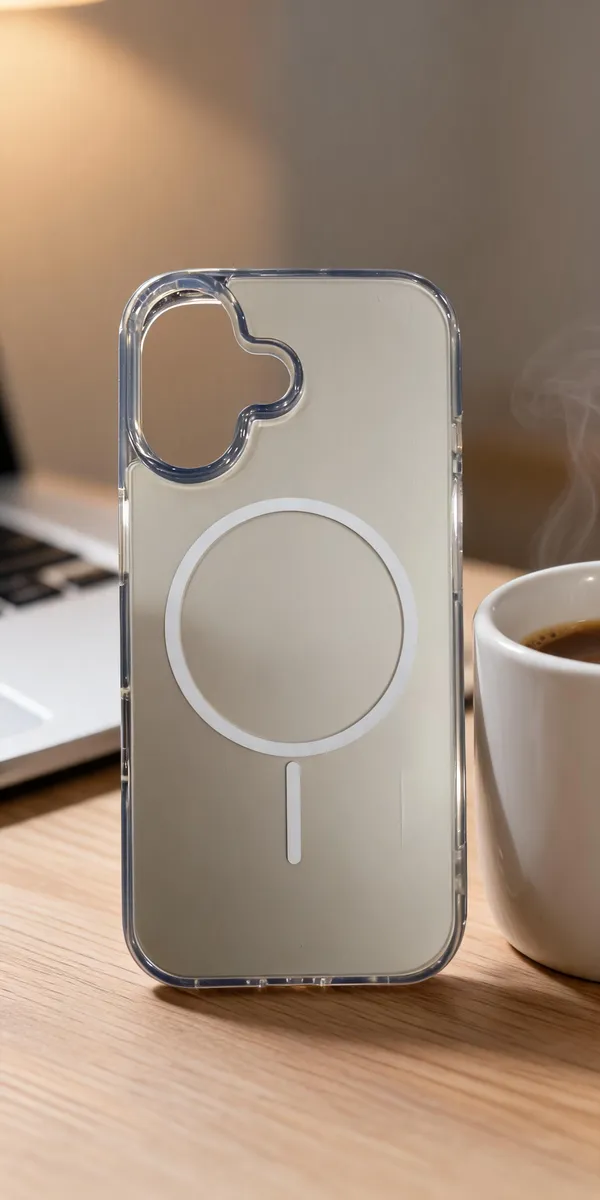 Beige_Magnetic_Ring_Phone_Case_For_Iphone_17