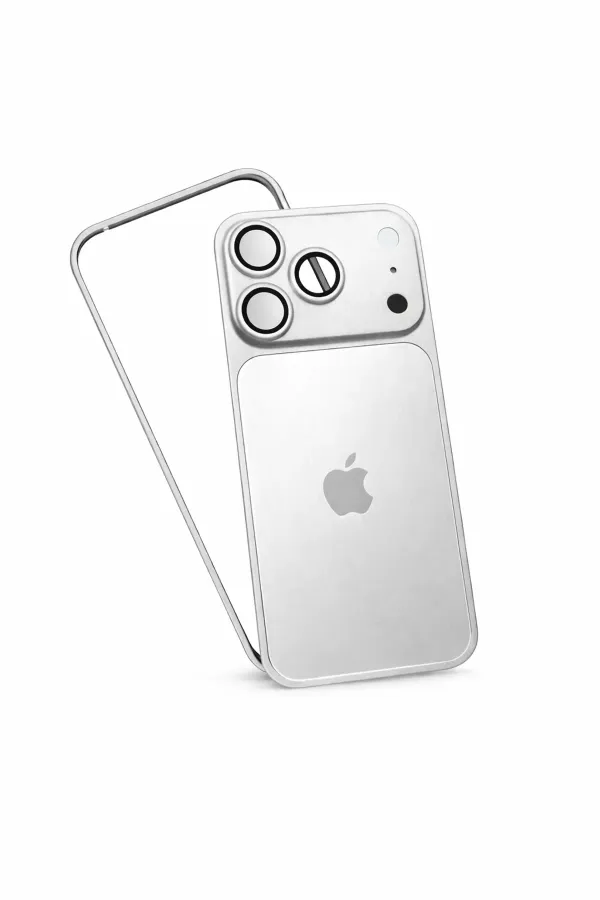 Sia_Grey_Metal_Frame_Phone_Case_For_Iphone_14_Pro_Max_Convert_to_17_pro_/17_Pro_Max_Style_Premium__Converter_Cover_Max_(silver)