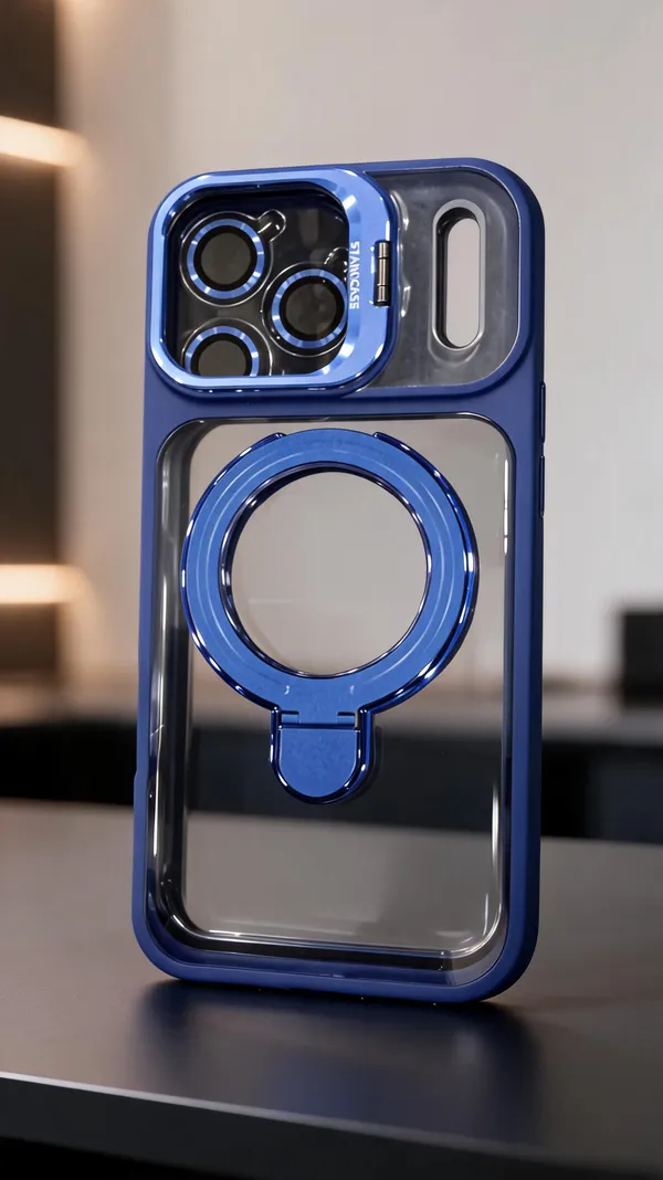 Blue_Transparent_Ring_Stand_Phone_Case_For_Iphone_17_Pro_Max