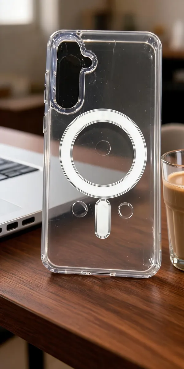 Clear_Magnetic_Ring_Acrylic_Phone_Case_For_Samsung_S23_Fe