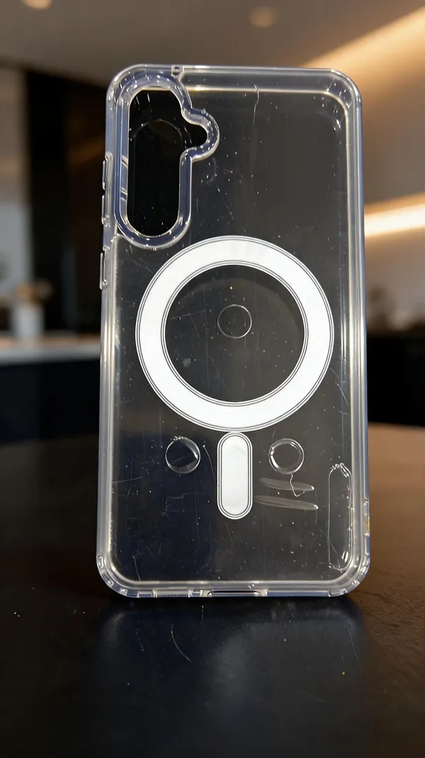 Clear_Magnetic_Ring_Acrylic_Phone_Case_For_Samsung_S23_Fe
