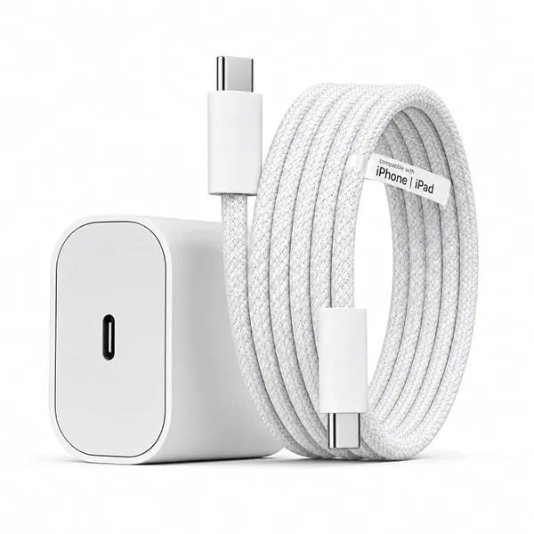 White_Usb-C_Wall_Charger_Adapter_Compact