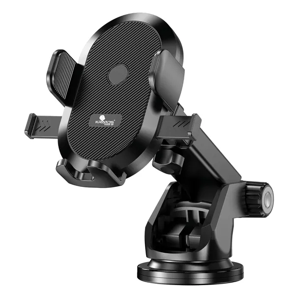 Black_One-Click_Locking_Car_Phone_Holder_Adjustable_Mount