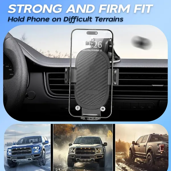 Black_One-Click_Locking_Car_Phone_Holder_Adjustable_Mount