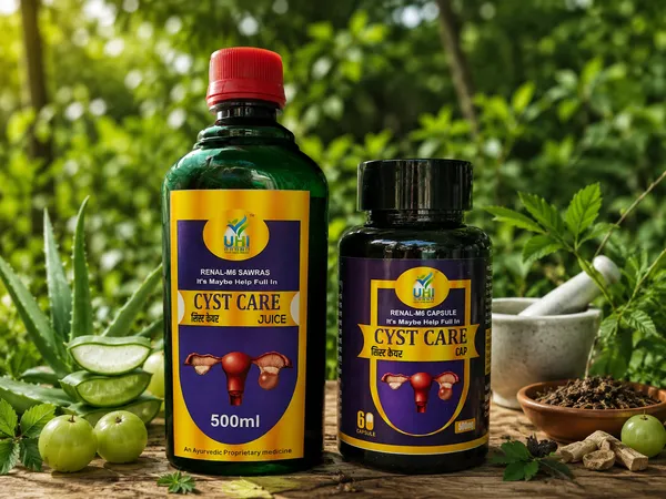 Cyst_Care_Ayurvedic_Juice_&_Capsules_Women's_Health_Combo_Set_Of_2