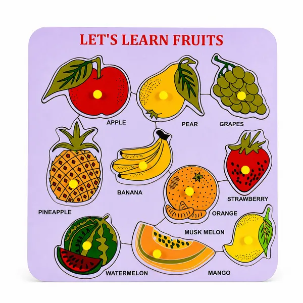 Learn_Fruits_Wooden_Knob_Puzzle_For_Kids