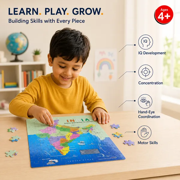 India_And_World_Map_108_Pieces_Jigsaw_Puzzle__(Pack_Of_2_)
