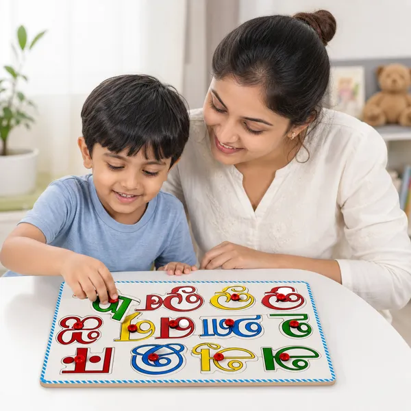 Tamil_Alphabet_-_Uyir_Ezhuthukal_(_Vowels)__Wood_Knob_Puzzle_Board_For_Kids