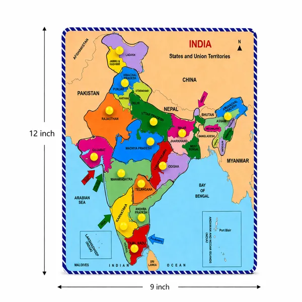 India_Map_Wooden_Peg_Puzzle_For_Kids