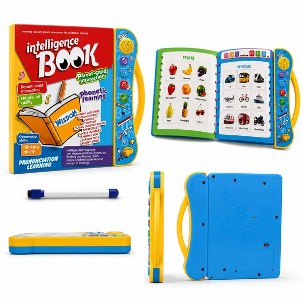 Multicolor_Plastic_Electronic_Components_Interactive_Learning_Book_For_Kids__(_Audio_Book_)_Intelligence_Book