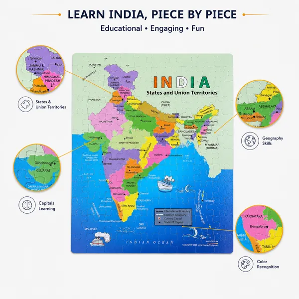 India_And_World_Map_108_Pieces_Jigsaw_Puzzle__(Pack_Of_2_)