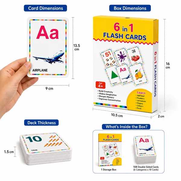 6_in_1_Flash_Card_Multicolor_Paper_Cardstock_Flash_Cards_Set_For_Kids