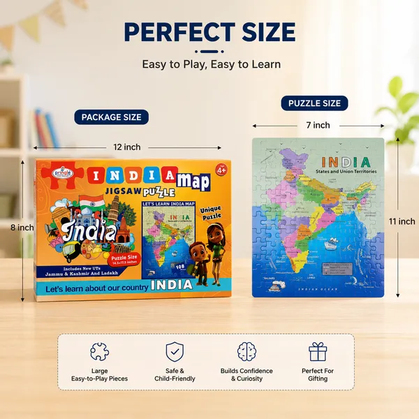 India_And_World_Map_108_Pieces_Jigsaw_Puzzle__(Pack_Of_2_)