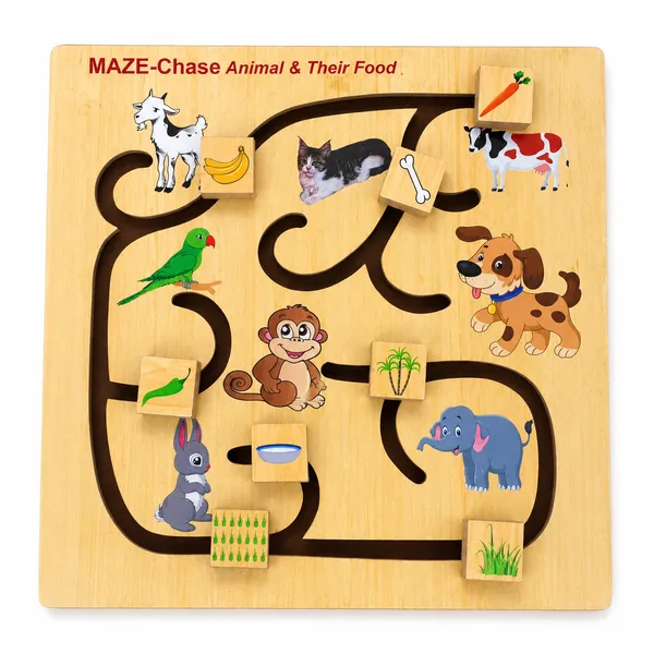 Wooden_Maze_Chase_Game_For_Kids_-_Chase_Animal_And_their_Food