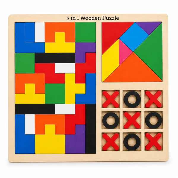 3-in-1_Wooden_Puzzle_Board__For_Kids|_Tangram,_Block_Puzzle_&_Tic_Tac_Toe