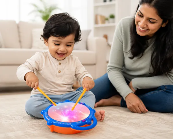 Blue_&_Orange_Plastic_Musical_Flash_Toy_Drum_For_Kids