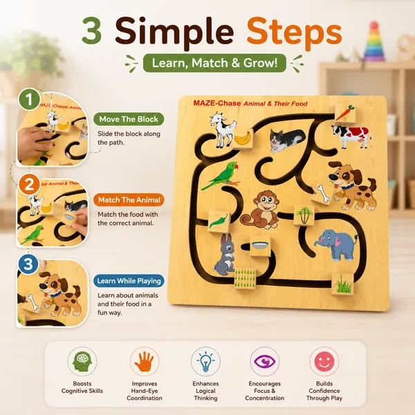 Wooden_Maze_Chase_Game_For_Kids_-_Chase_Animal_And_their_Food