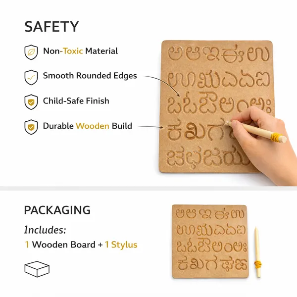 Kannada__Swaragalu_(_Vowels_)__Wooden_Tracing_Board_For_Kids