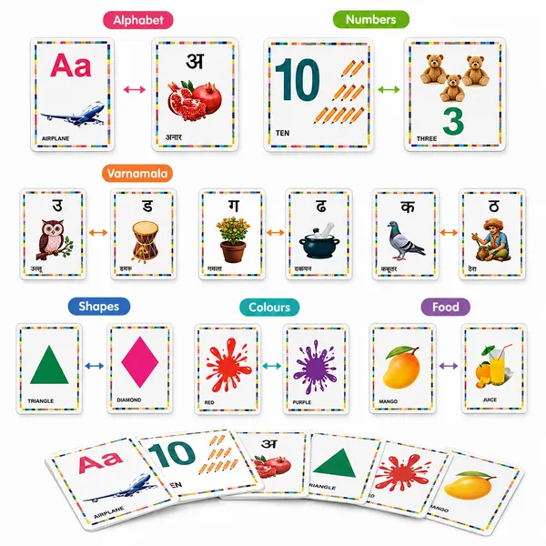 6_in_1_Flash_Card_Multicolor_Paper_Cardstock_Flash_Cards_Set_For_Kids
