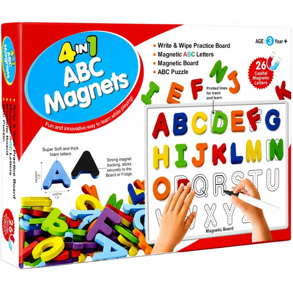4_in_1__Multicolor_Plastic_Magnetic_Pieces_Magnetic_Learning_Board_For_Kids