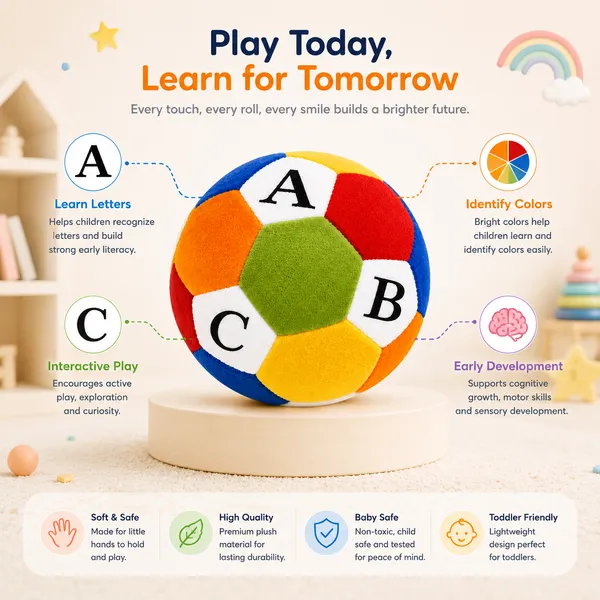 Multicolor__Soft_Material_Learning_Ball_For_Kids