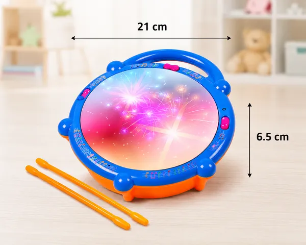 Blue_&_Orange_Plastic_Musical_Flash_Toy_Drum_For_Kids
