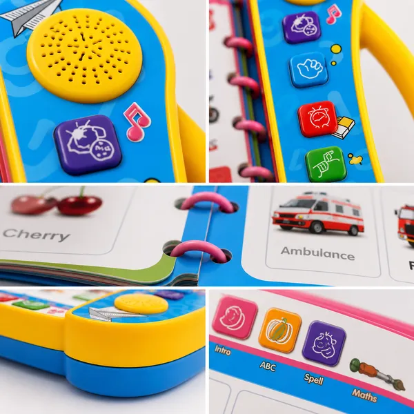 Multicolor_Plastic_Electronic_Components_Interactive_Learning_Book_For_Kids__(_Audio_Book_)_Intelligence_Book