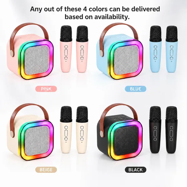 Portable_Bluetooth_Karaoke_Speaker_with_2_Wireless_Mics_For_Kids