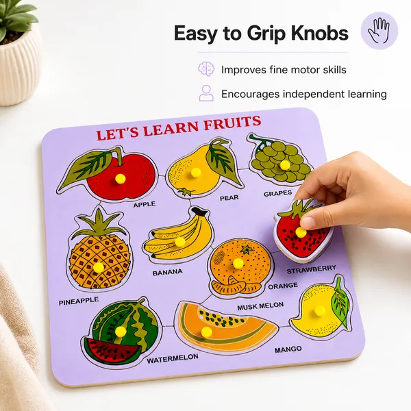 Learn_Fruits_Wooden_Knob_Puzzle_For_Kids