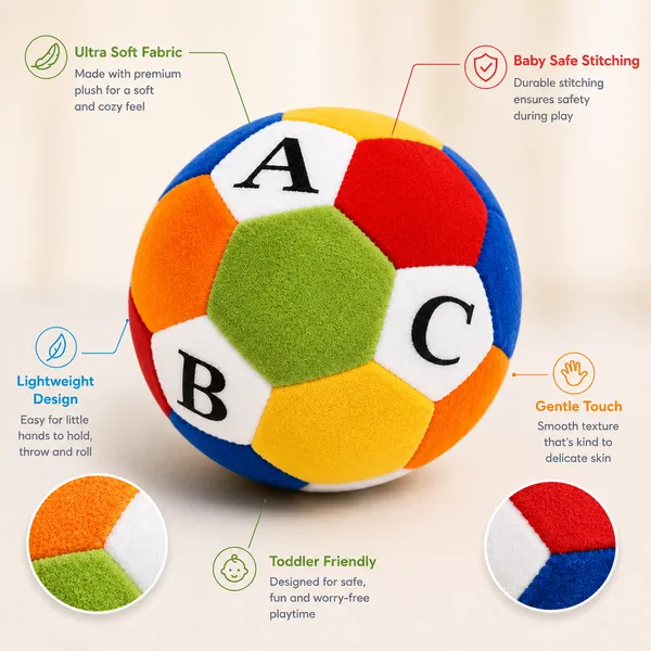 Multicolor__Soft_Material_Learning_Ball_For_Kids