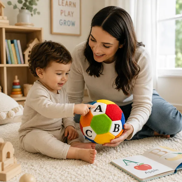 Multicolor__Soft_Material_Learning_Ball_For_Kids