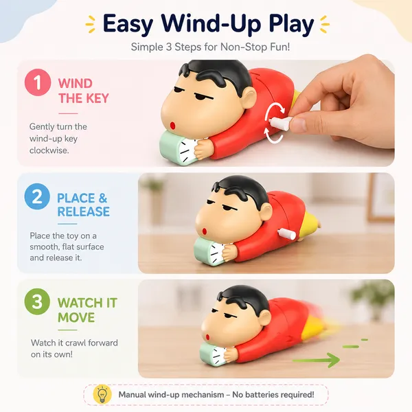 Shinchan_Red_Wind-Up_Crawling_Moving_Toy