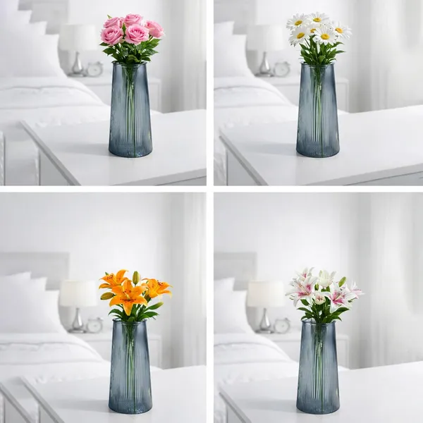 Glass_Ribbed_Premium_Vase_For_Home_Decor