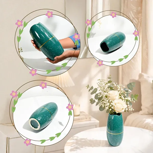 Ceramic_Premium_Vase_With_Gold_Accent_For_Home_Decor