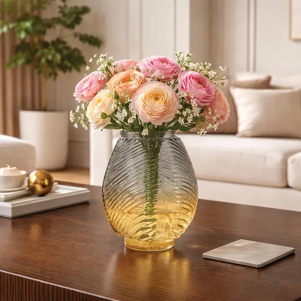 Ribbed_Glass_Premium_Vase_For_Home_Decor