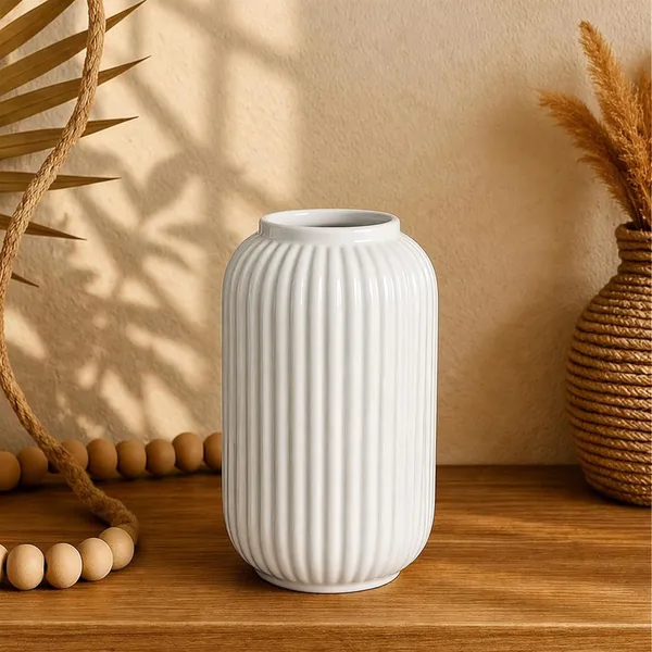 Ribbed_Ceramic_Flower_Premium_Vase_For_Home_Decor