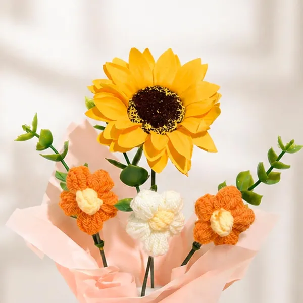 Crochet_Flower_Bouquet_With_Pot_For_Home_Decor