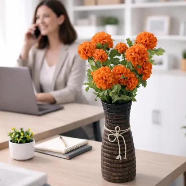 Artificial_Marigold_Flower_Bunch_For_Home_Decor