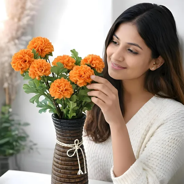 Artificial_Marigold_Flower_Bunch_For_Home_Decor