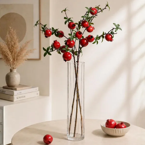 Artificial_Pomegranate_Plant_Stick_For_Home_Decor