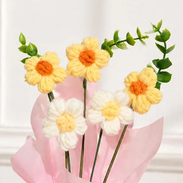 Crochet_Flower_Bouquet_With_Pot_For_Home_Decor