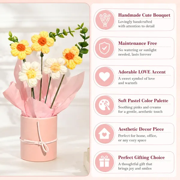 Crochet_Flower_Bouquet_With_Pot_For_Home_Decor