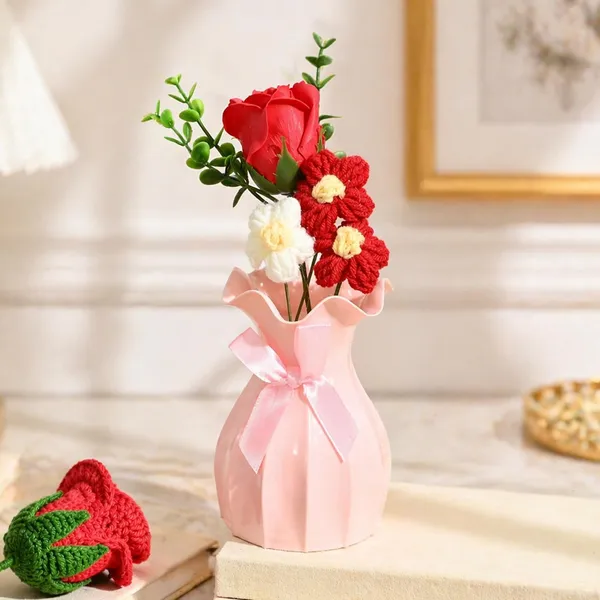 Crochet_Flower_Premium_Vase_With_Artificial_Roses_For_Home_Decor
