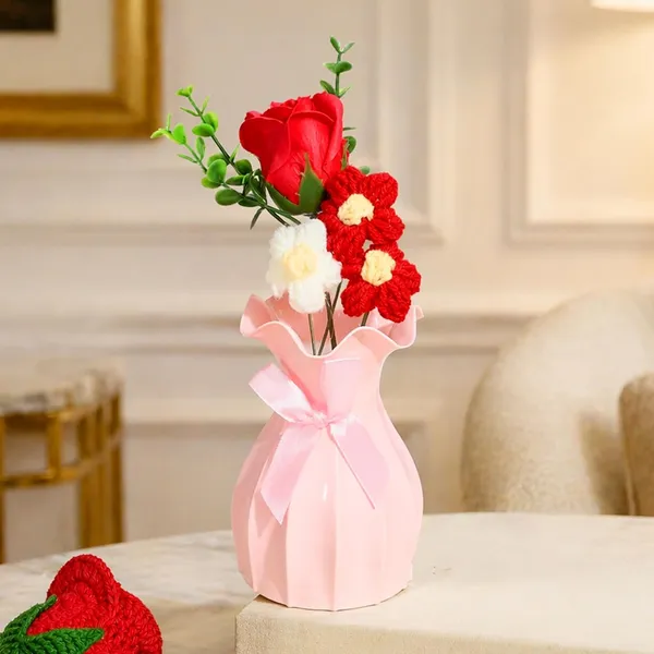 Crochet_Flower_Premium_Vase_With_Artificial_Roses_For_Home_Decor
